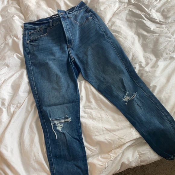 Express Skinny High Rise Denim Perfect Jeans